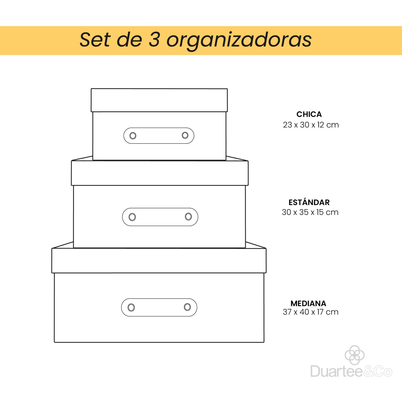 Caja almacenaje de carton 3 modelos diferentes — Zurione