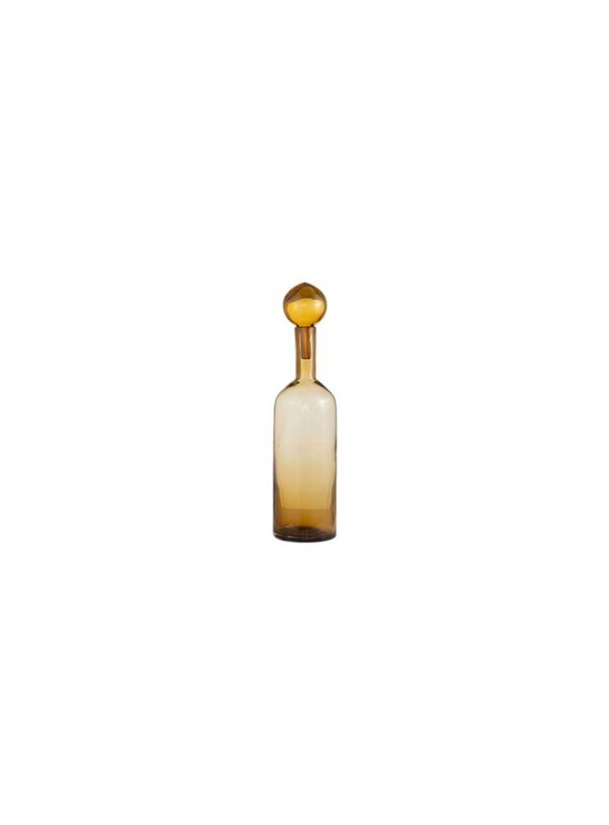 botella vidrio ambar decoracion duartee